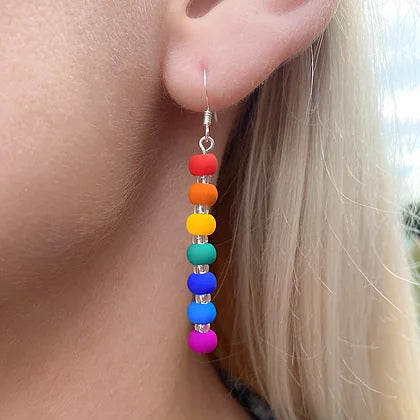 Carrie Elspeth Jewellery Rainbow Carnival Earrings EH1733-34 on model