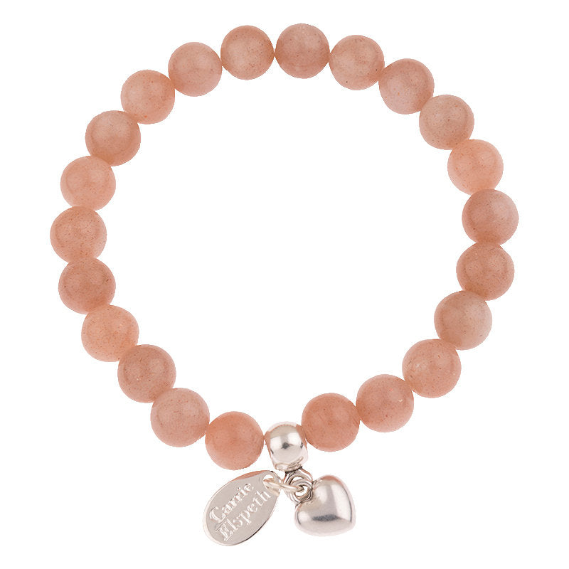 Carrie Elspeth Jewellery Sunstone Gemstone Heart Bracelet BG020 main