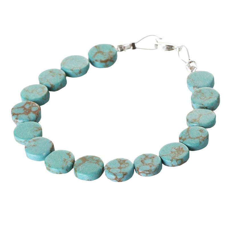 Turquoise Mosaic Coins Bracelet