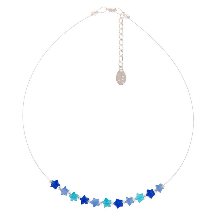 Carrie Elspeth Blue Cats Eye Stars Necklace N1515 main