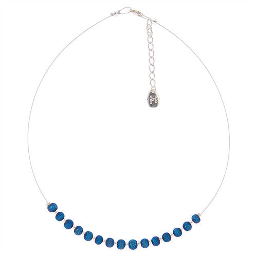 Carrie Elspeth Indigo Lava Links Necklace N1413