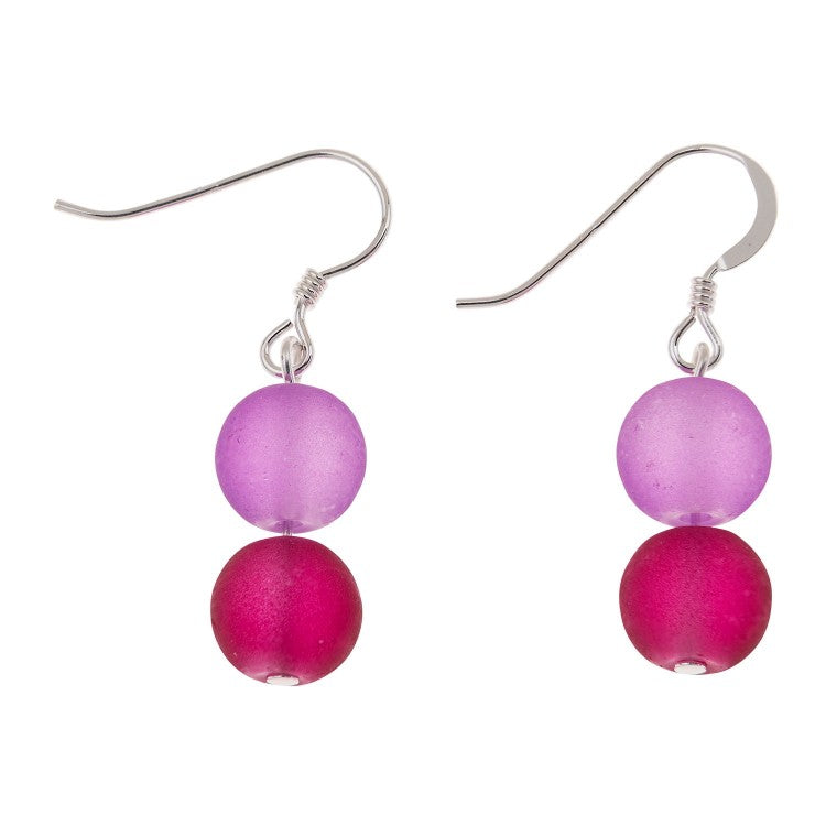 Carrie Elspeth Mid Purples Frosted Galaxy Earrings EH1537B main