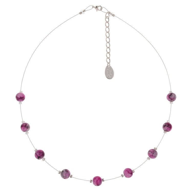 Carrie Elspeth Orchid Marbled Necklace