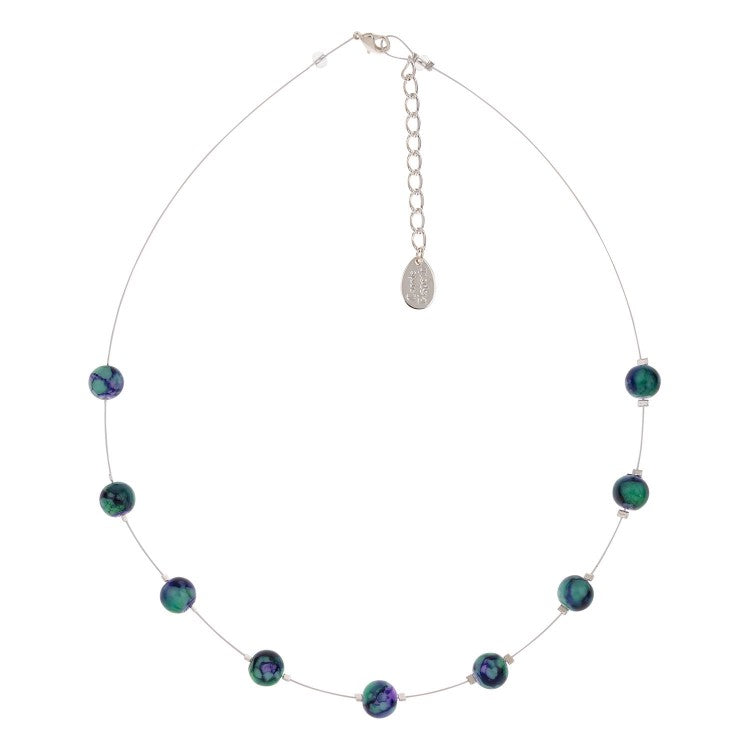 Carrie Elspeth Peacock Marbled Necklace N1547 main