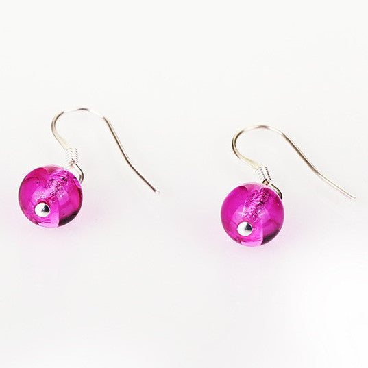 Carrie Elspeth Pink Galaxy Earrings angled