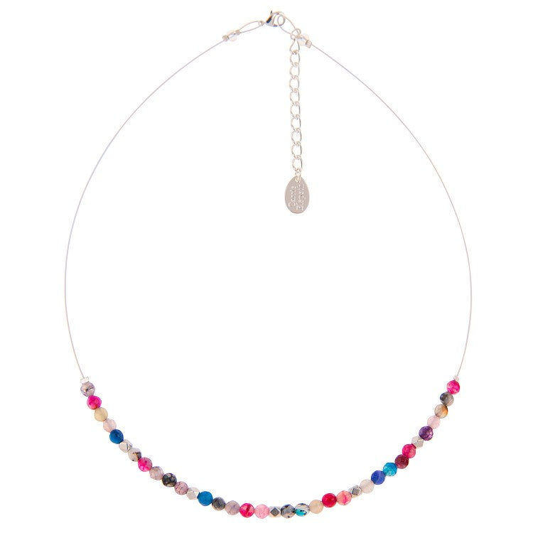 Carrie Elspeth Rainbow Medley Agate Links Necklace N1513 main