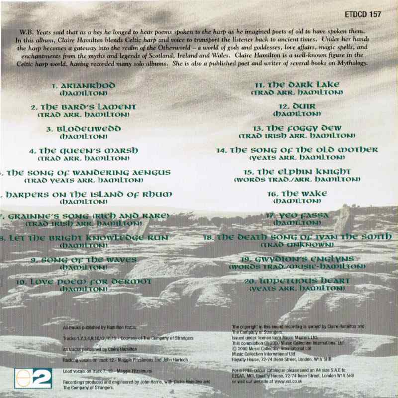 Celtic Myths ETDCD157 CD back