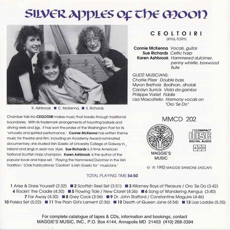 Ceoltoiri - Silver Apples Of The Moon MMCD202 back