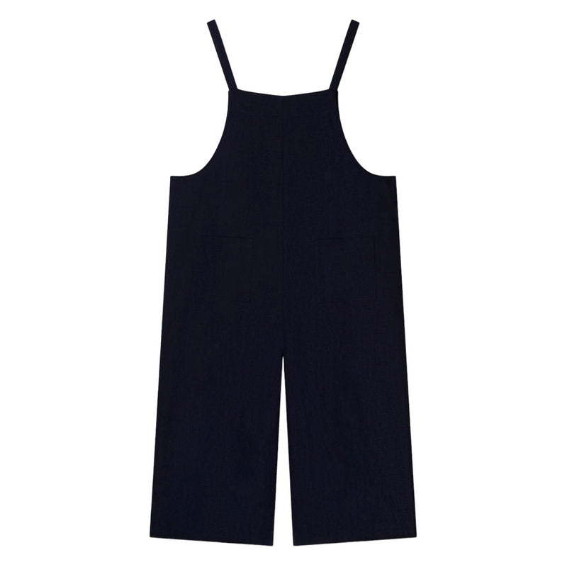 Chalk Clothing Grace Linen Jumpsuit Navy front