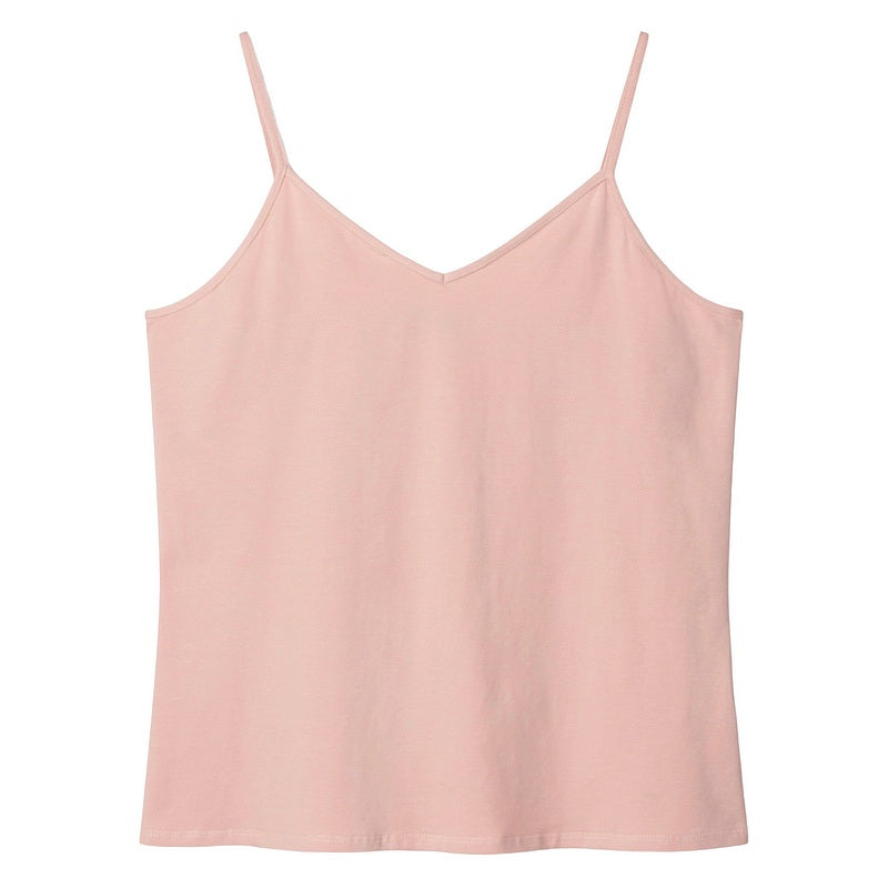 Chalk Clothing Lauren Organic Cotton Vest Top Dusky Pink front