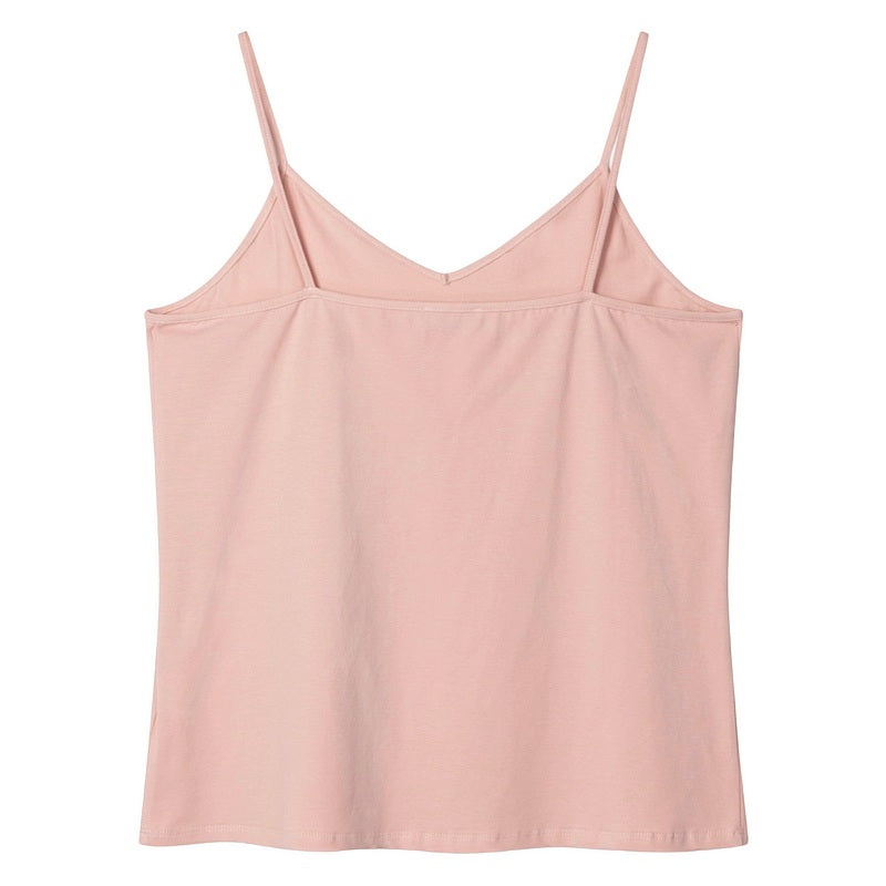 Chalk Clothing Lauren Organic Cotton Vest Top Dusky Pink back