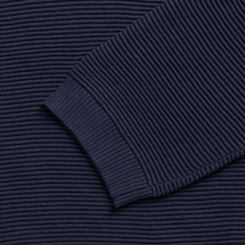 Chalk Clothing Vicki Cotton Jumper Navy sleeve detail