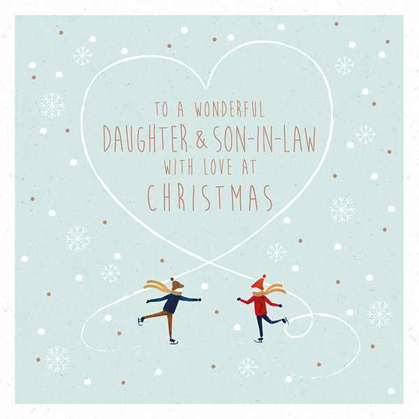 Christmas Card - To A Wonderful Daughter & Son-in-Law AFRX192