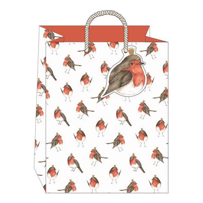 Gift Bag Christmas Robin Large GBX160