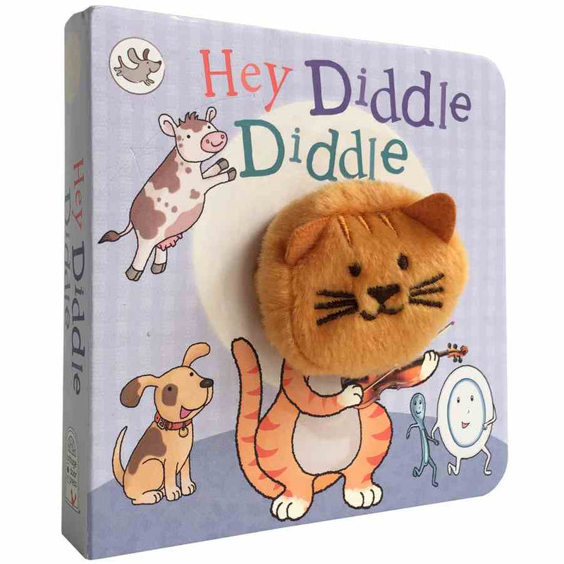 Finger Puppet Chunky Book - Hey Diddle Diddle angled