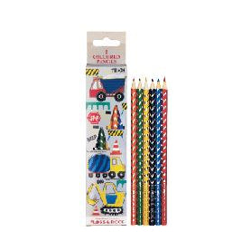 Coloured Pencils 6 Pack Construction