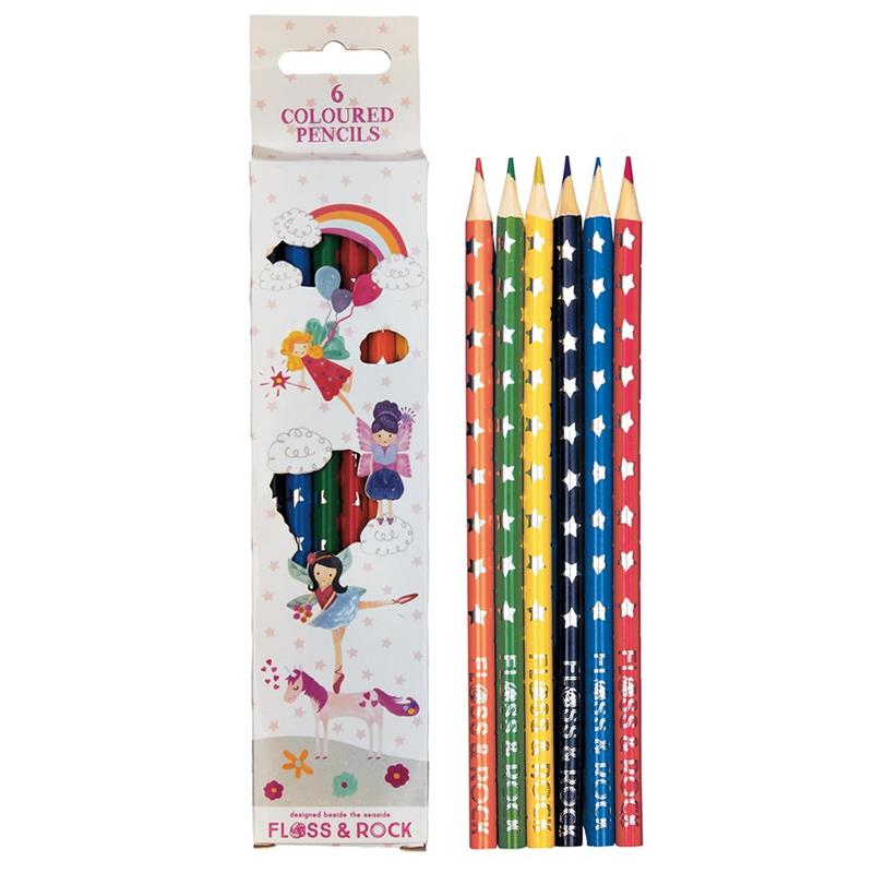 Coloured Pencils 6 Pack Fairy Unicorn 35P2459
