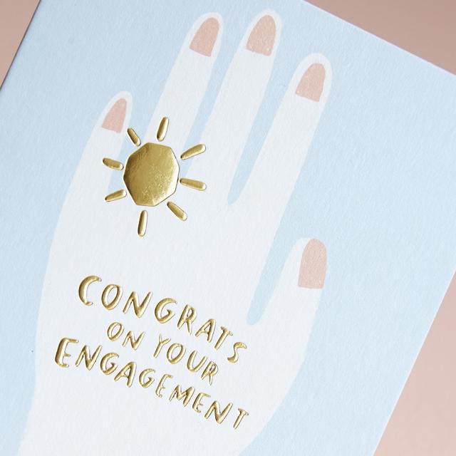 Congrats On Your Engagement card detail