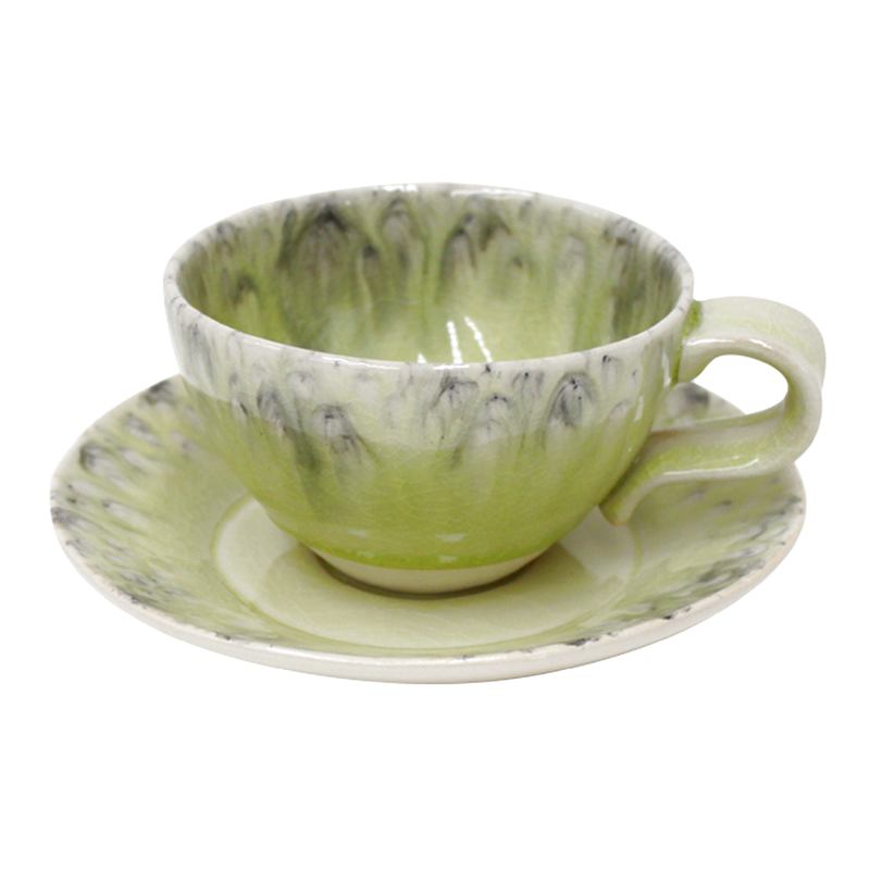 Madeira Lemon Green Teacup & Saucer 299278A