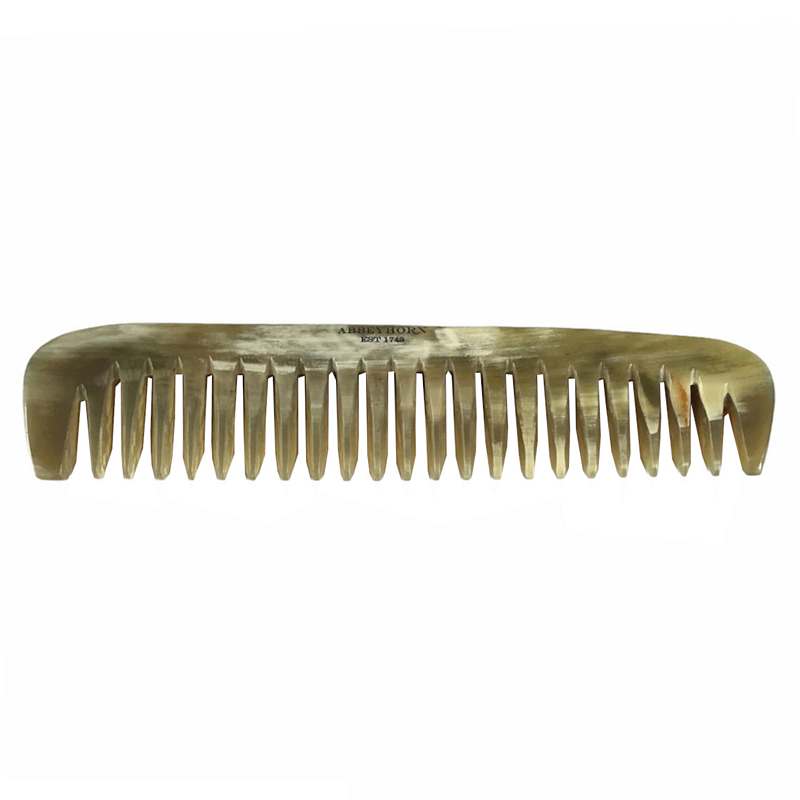 Abbeyhorn Cowhorn Wide Tooth Comb 175mm front