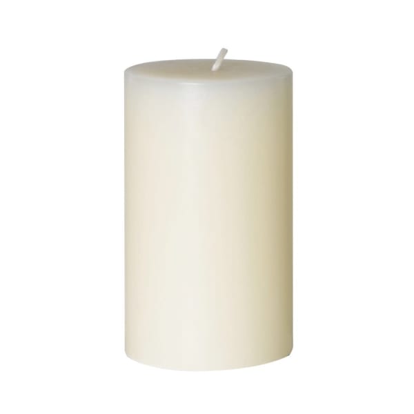 Cream Pillar Candle 7 x 15 cm DLT002