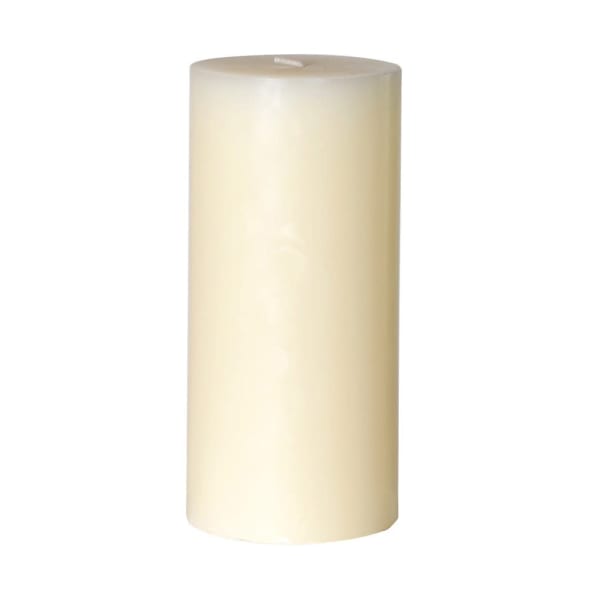 Cream Pillar Candle 10 x 20 cm DLT016