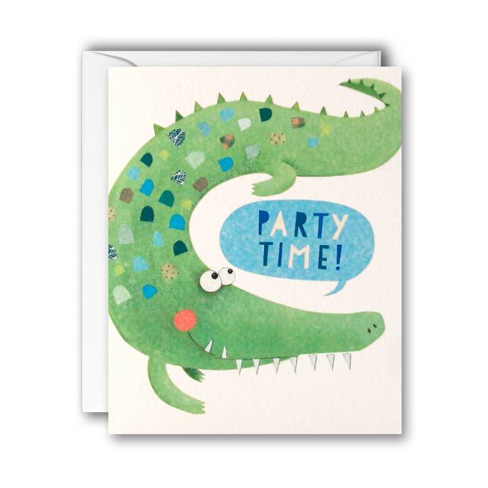 Crocodile Party Invitation Pack of 5 Cards MC2598