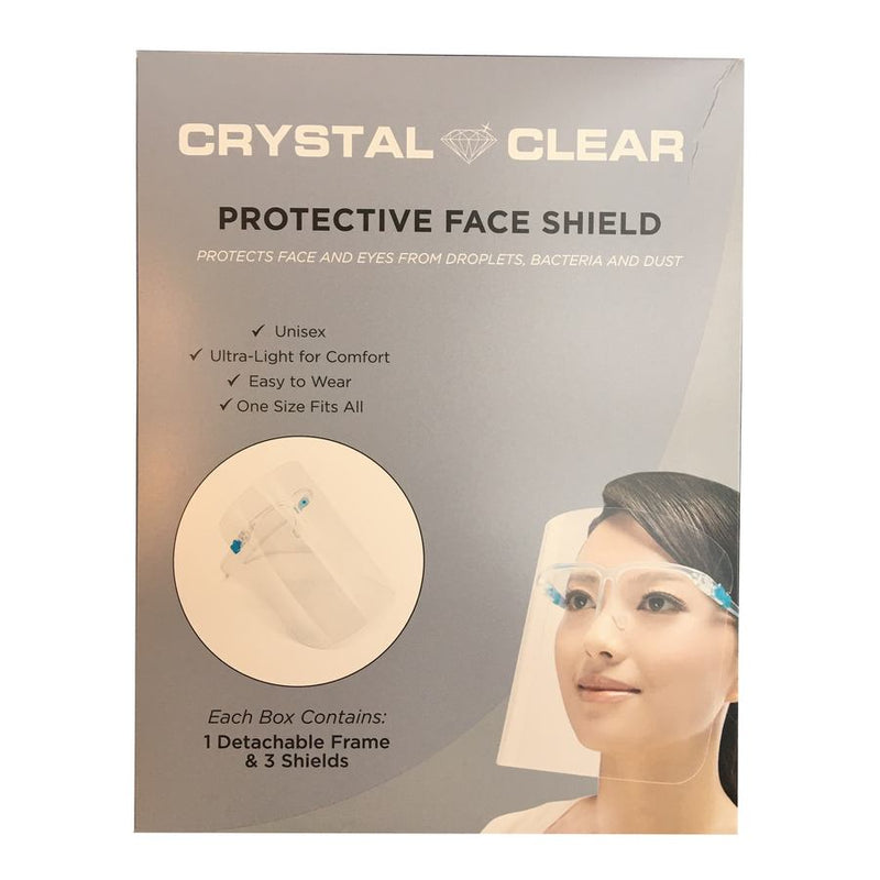 Crystal Clear Protective Face Shield box