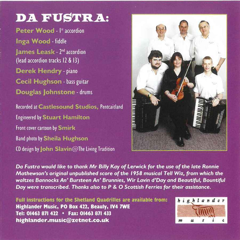 Da Fustra - A Shetland Dance CD booklet back