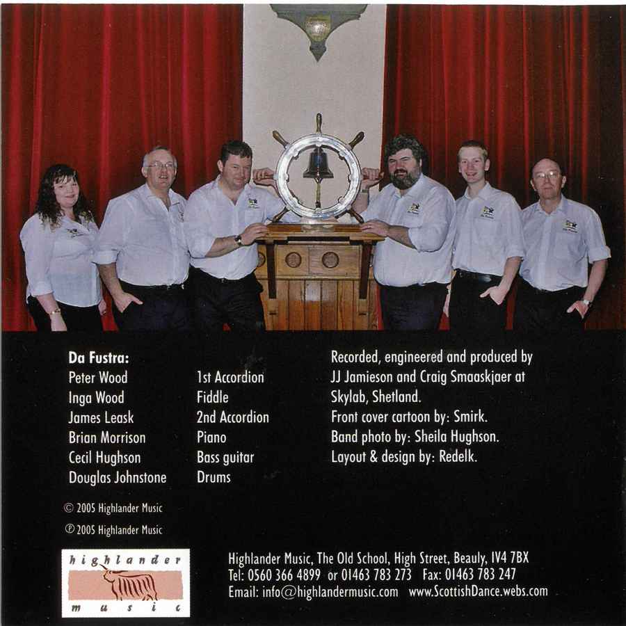 Da Fustra - Over The Waves To Shetland CD booklet back
