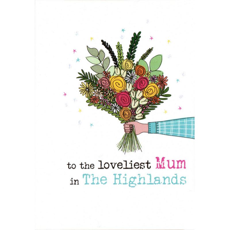 Dandelion Stationery Loveliest Mum In The Highlands SS1944 front