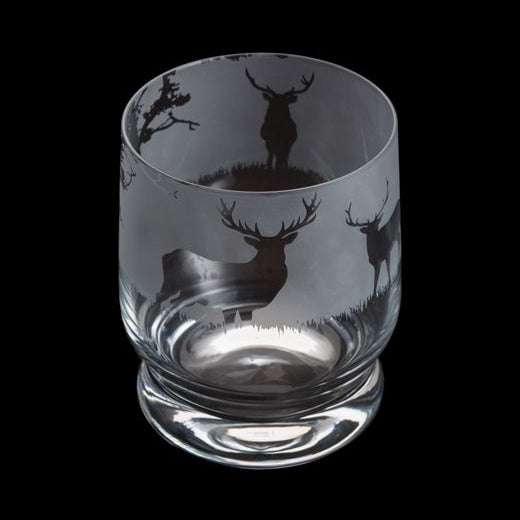 Dartington Crystal Aspect Engraved Tumbler Deer Stag TU3407-5 main