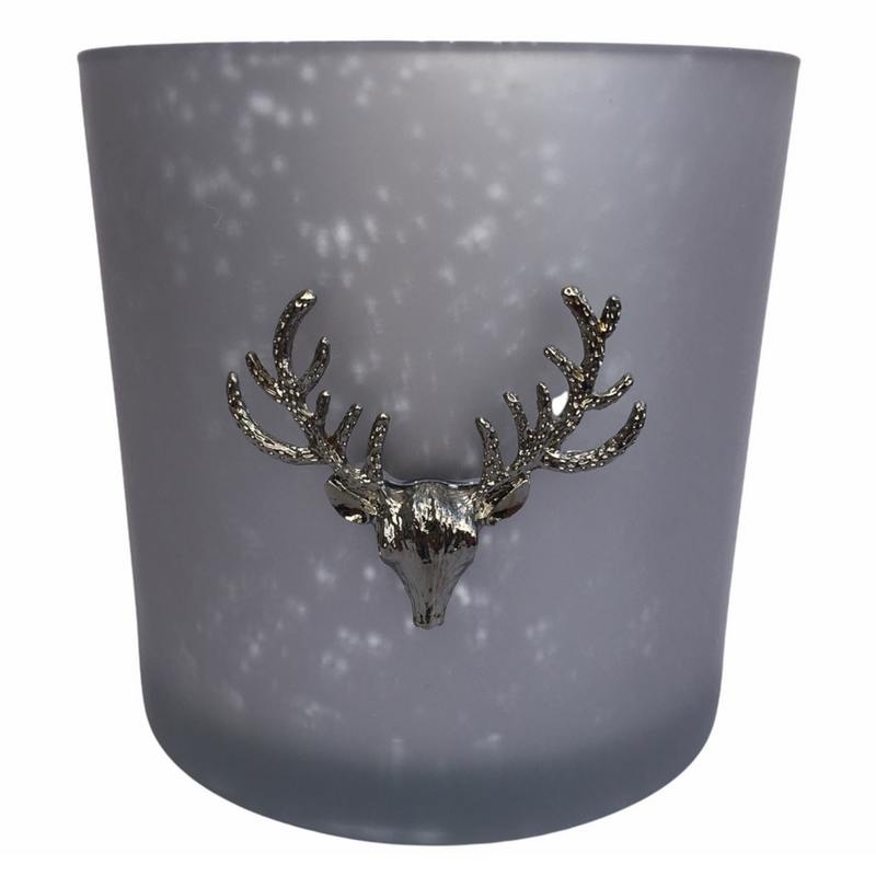 Deer Head Frosted Candleholder SFY004 front