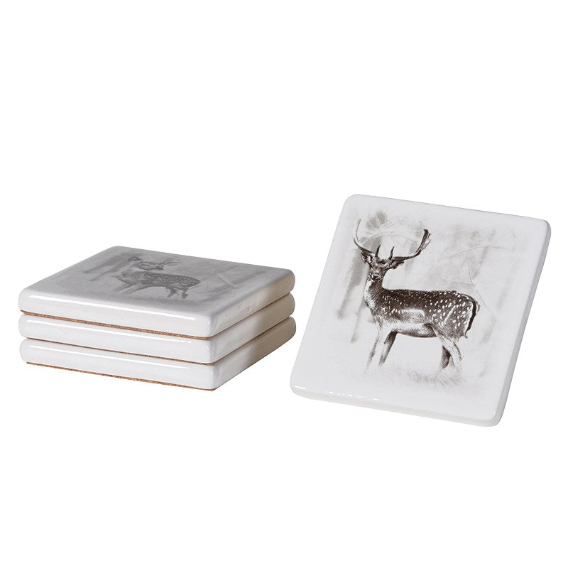 Deer Coasters - set of 4