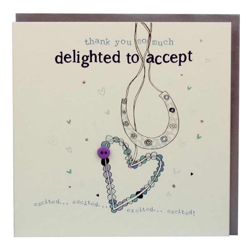 Delighted To Accept Card HT02