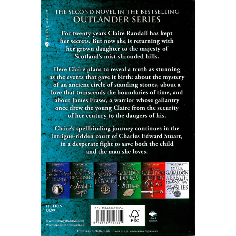 Outlander 2 - Diana Gabaldon - Dragonfly In Amber back cover