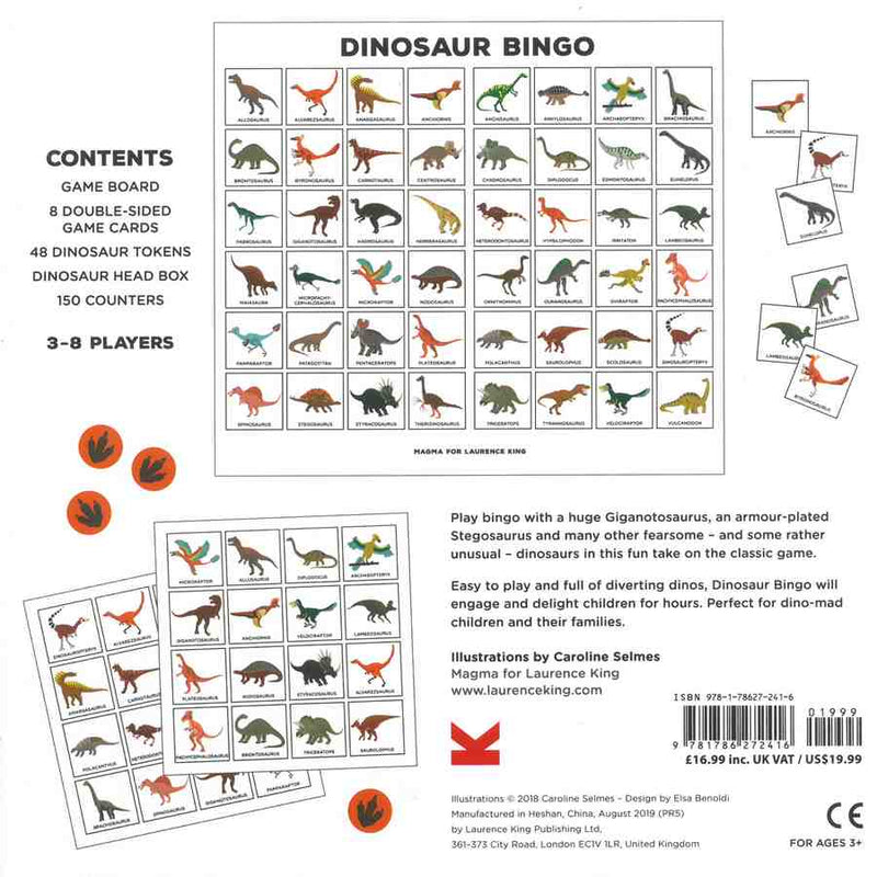 Dinosaur Bingo Family Game back