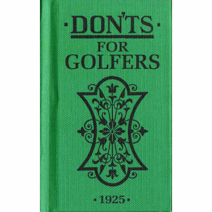 Don'ts For Golfers 1925 book front cover