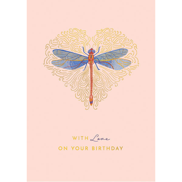Dragonfly With Love On Your Birthday Card TQ12