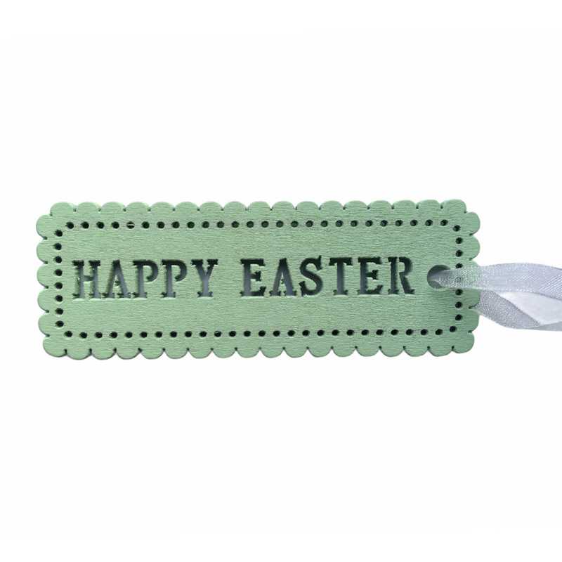 Easter Treats Fretwork Tag Pastel Green