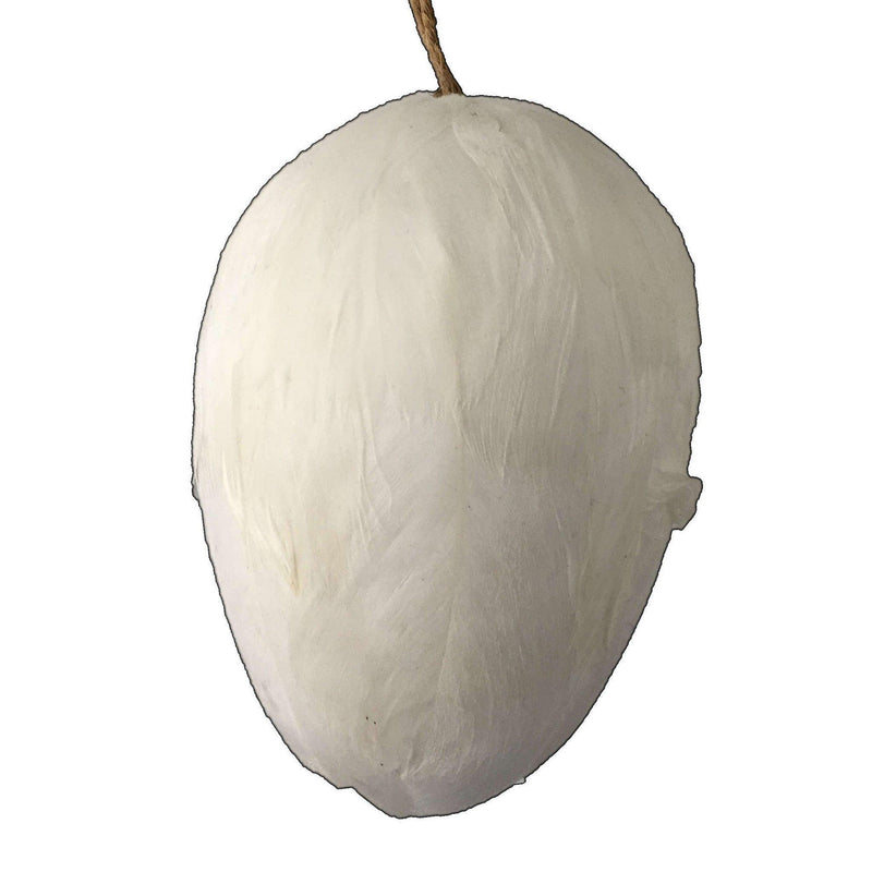 Broste Copenhagen Easter Egg Hanging Decoration with white feathers