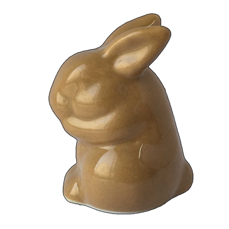 Porcelain Rabbit - Fungi Brown - ears up - side