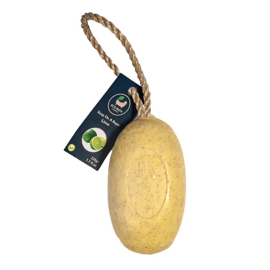 Eco Bath London Organic Soap On A Rope - Lime