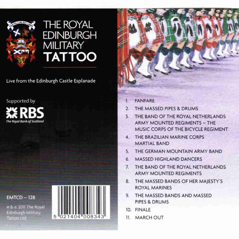 Edinburgh Military Tattoo 2011 CD back cover