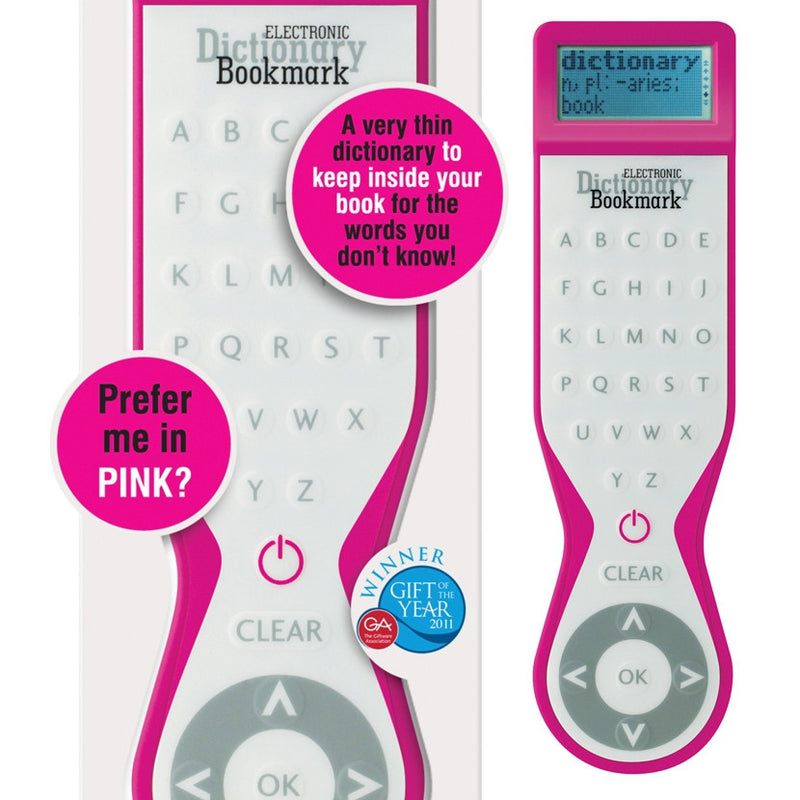 Electronic Dictionary Bookmark - pink