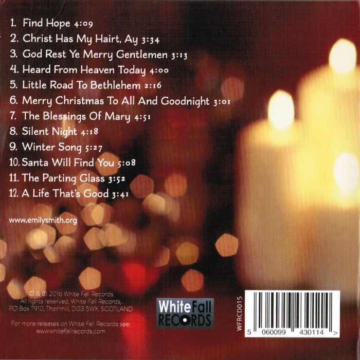 Emily Smith - Songs For Christmas CD back