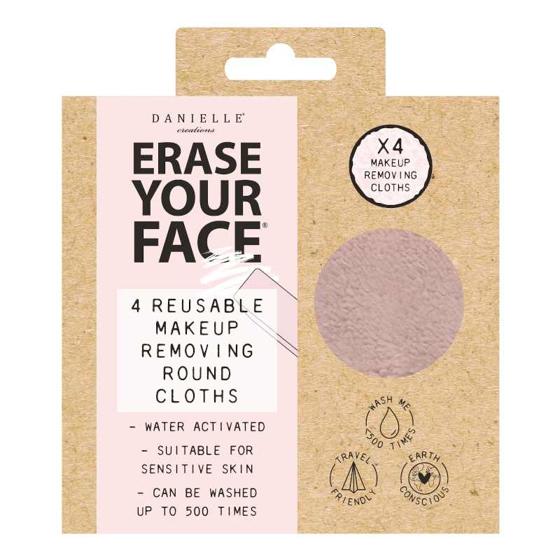 Erase Your Face Make Up Removing Pads Soft Pastel front