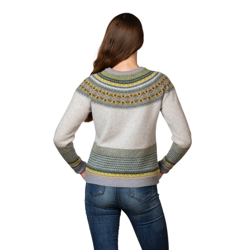 Eribe Knitwear Alpine Cardigan Kelpie C3735 on model back