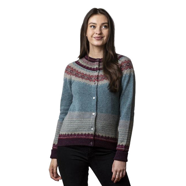 Eribe Knitwear Alpine Cardigan Old Rose C3735-7O7A2842 on model front