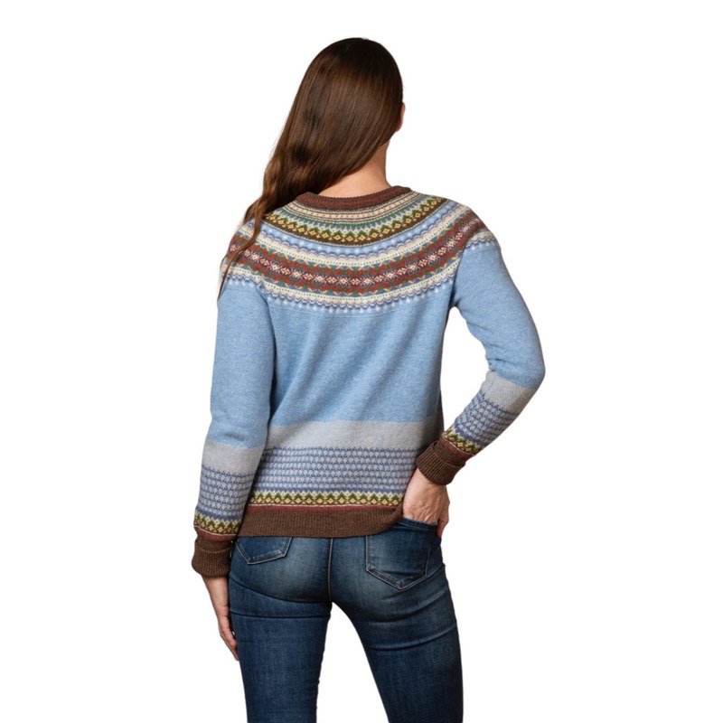 Eribe Knitwear Alpine Cardigan Strathmore C3735 on model back